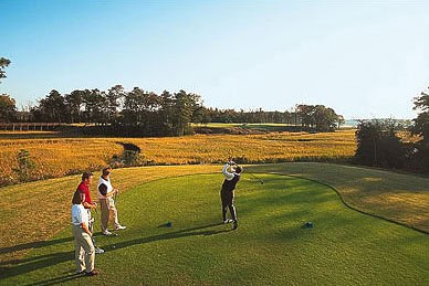 Golf group playing at Riverfront Golf Club