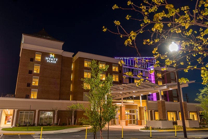 hyatt place exterior night
