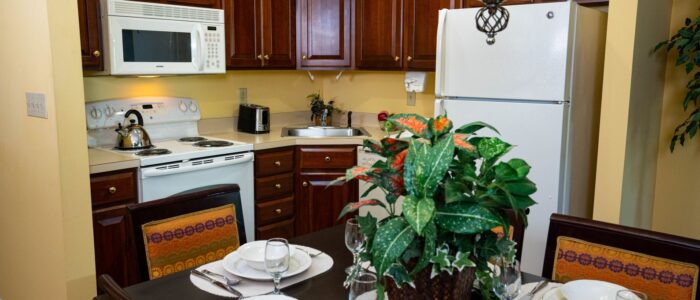 Kitchen at Vacation Village Williamsburg